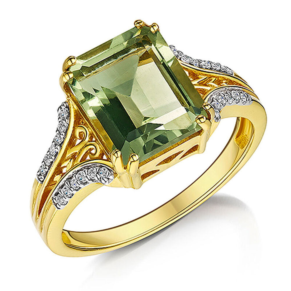 Groene Amethist Ring